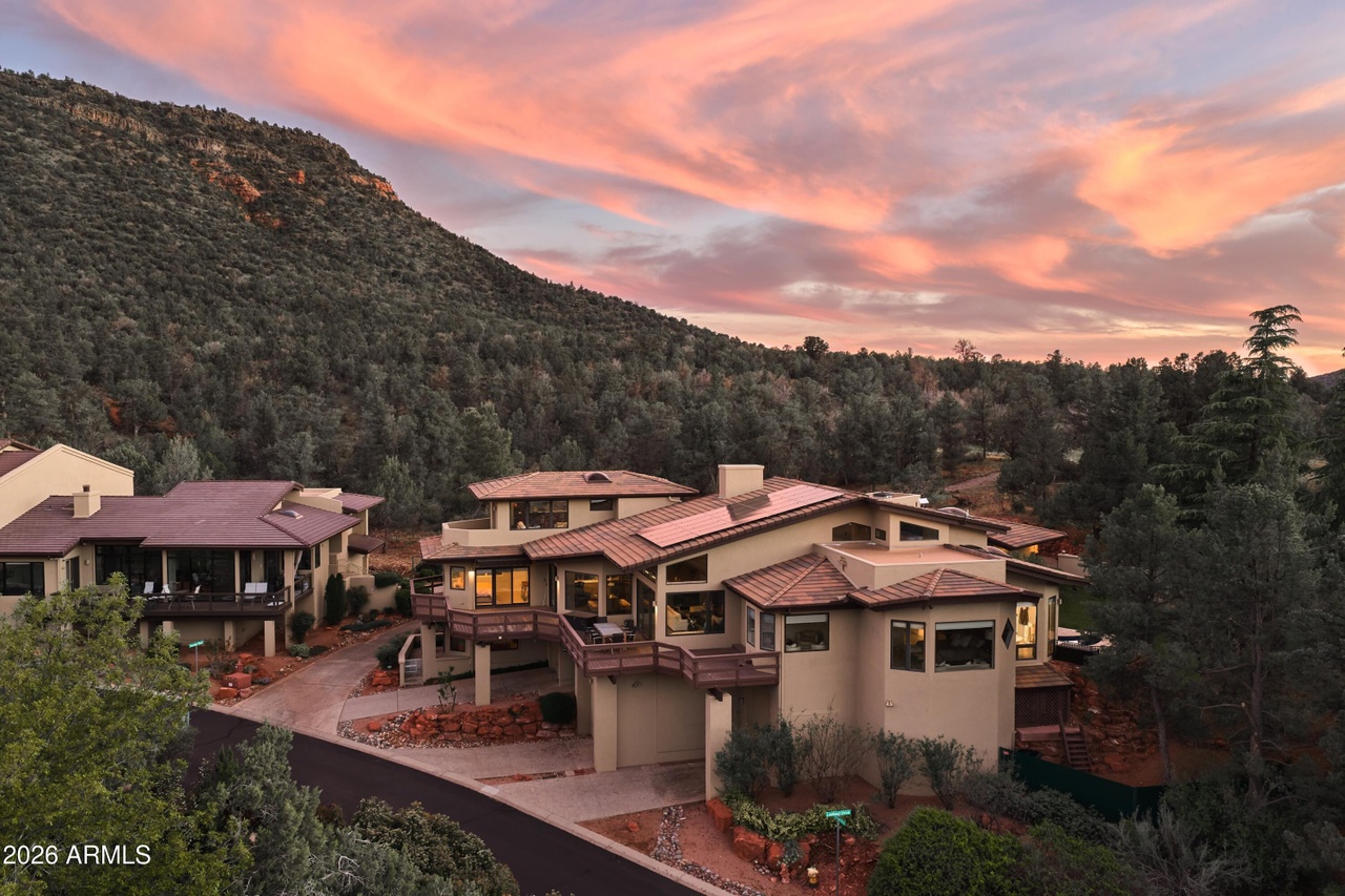Aerial view of estate